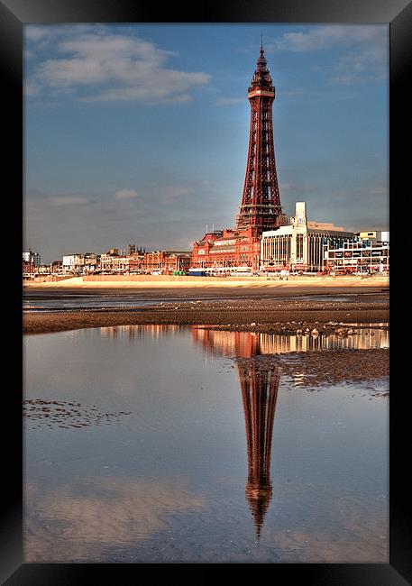 Blackpool Tower Framed Print by Jeni Harney