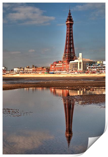 Blackpool Tower Print by Jeni Harney