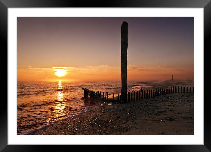 Caister Sunrise Framed Mounted Print by Stephen Mole