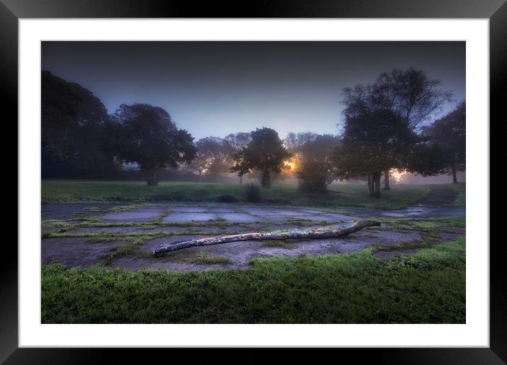 Autumn dawn at Ravenhill Park Framed Mounted Print by Leighton Collins