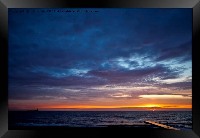 Another North Sea Sunrise Framed Print by Jim Jones