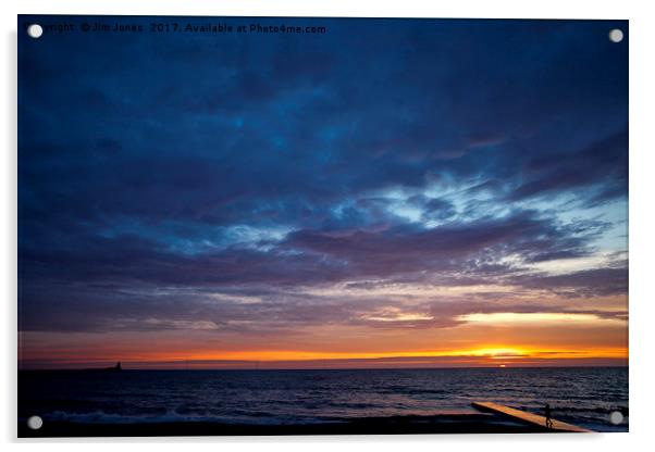 Another North Sea Sunrise Acrylic by Jim Jones