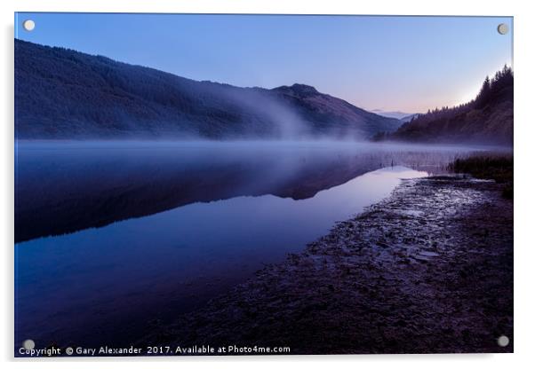 Loch Lubnaig, Scotland. Acrylic by Gary Alexander