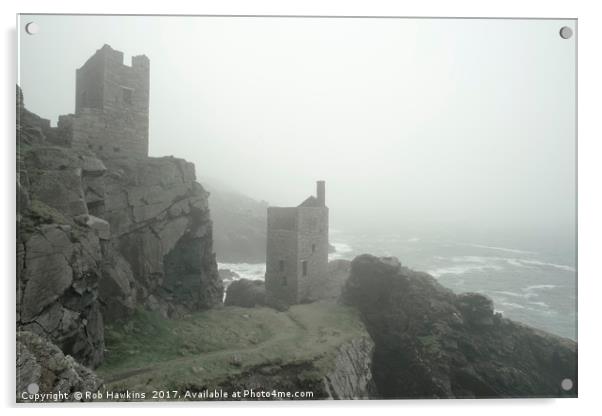 Cornish Mist  Acrylic by Rob Hawkins