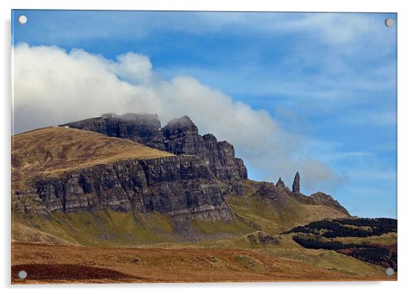 The Isle of Skye and the Old Man of Storr Acrylic by Jacqi Elmslie