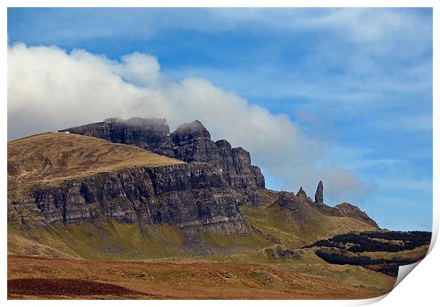 The Isle of Skye and the Old Man of Storr Print by Jacqi Elmslie