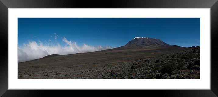 Kilimanjaro Framed Mounted Print by Massimiliano Acquisti