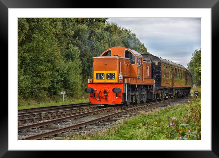D9551 class 14 at bury Framed Mounted Print by Derrick Fox Lomax