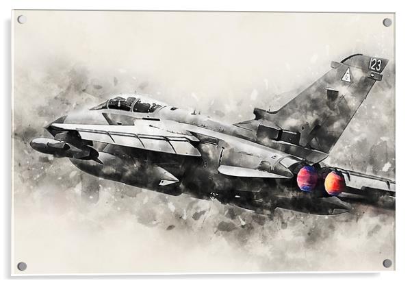 RAF Tornado - Painting Acrylic by J Biggadike