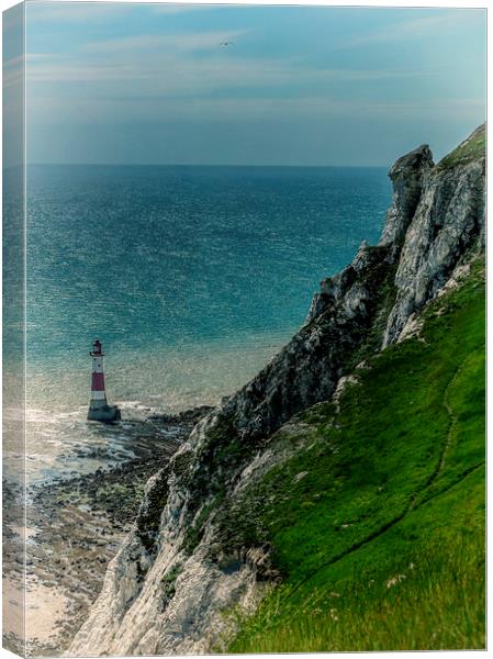Beachyhead lighthouse Canvas Print by Gary Schulze