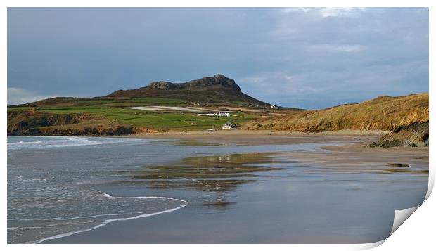 A calm day on Carn Llidi and Porth Mawr            Print by John Iddles