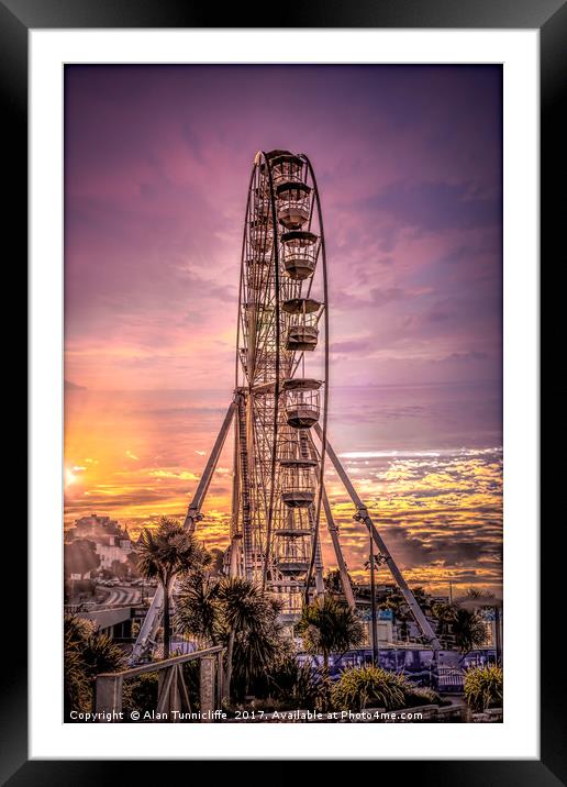 Bournemouth eye !!! Framed Mounted Print by Alan Tunnicliffe