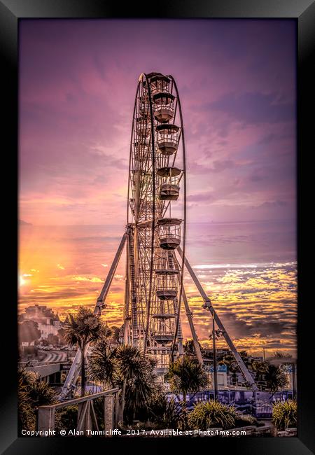 Bournemouth eye !!! Framed Print by Alan Tunnicliffe