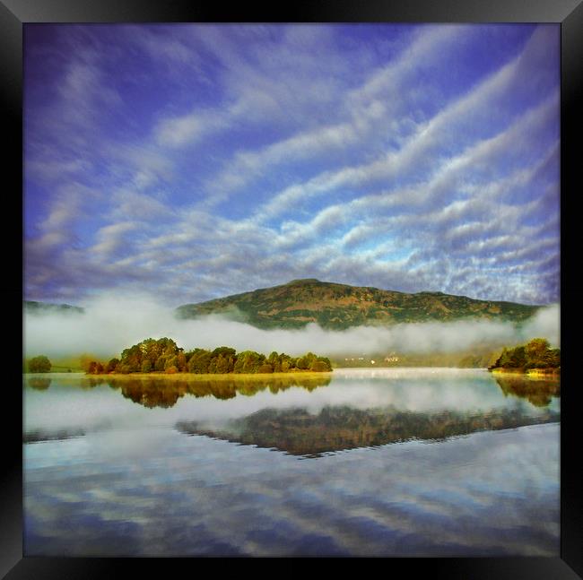 October Morming on Lake Grasmere Framed Print by Adrian Campfield