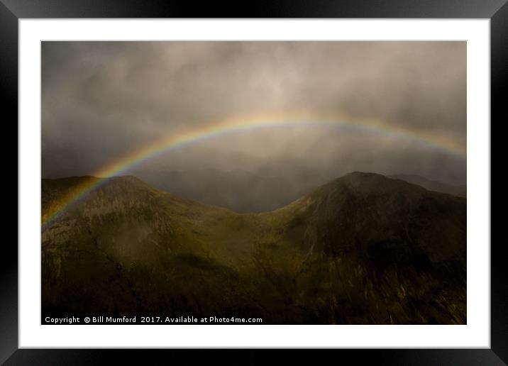 Glencoe Rainbow Framed Mounted Print by Bill Mumford