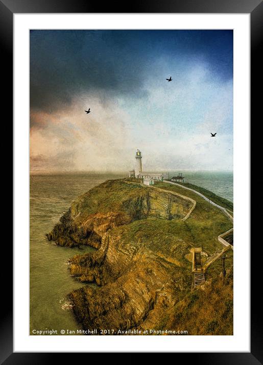 South Stack Lighthouse Framed Mounted Print by Ian Mitchell