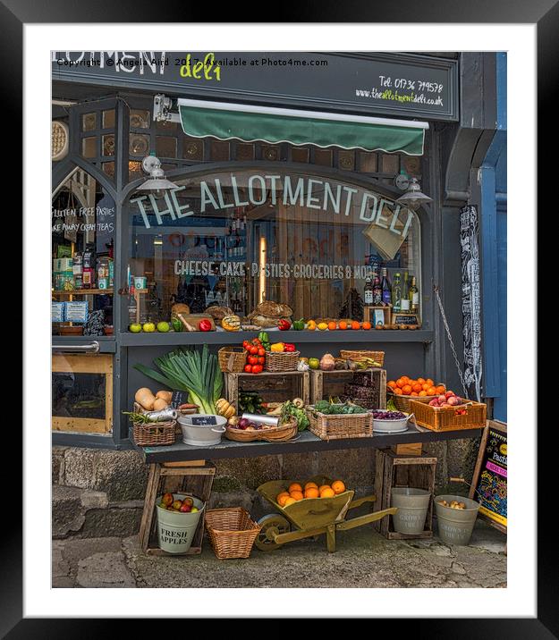 The Deli. Framed Mounted Print by Angela Aird