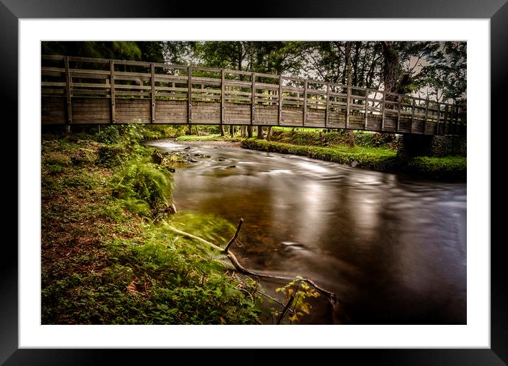 Foot bridge Framed Mounted Print by Andrew chittock