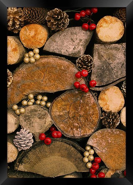 Background for Christmas Menus, cards et Framed Print by David (Dai) Meacham