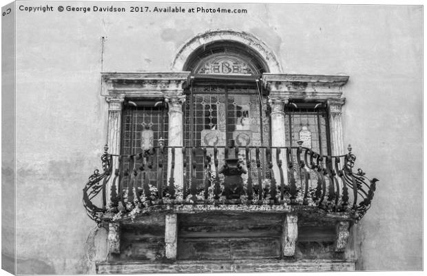 Balcony Canvas Print by George Davidson