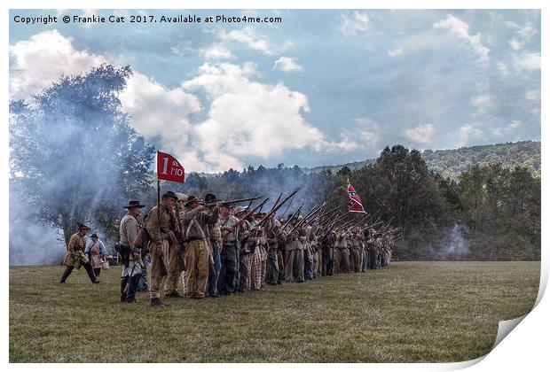 Confederate Soldiers  Print by Frankie Cat