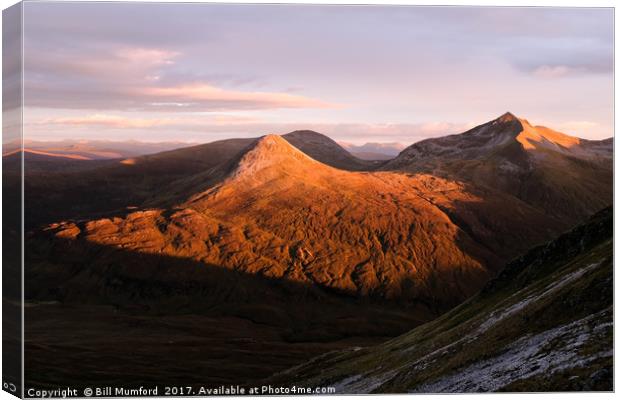 Scottish Highlands at Sunrise Canvas Print by Bill Mumford