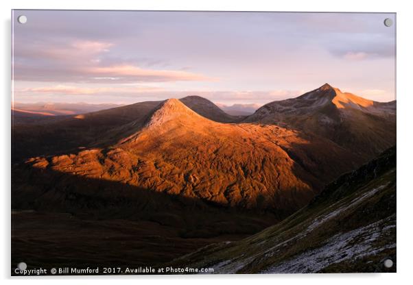 Scottish Highlands at Sunrise Acrylic by Bill Mumford