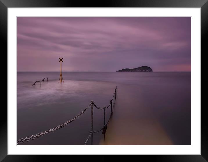 North Berwick Pier Framed Mounted Print by Angela H