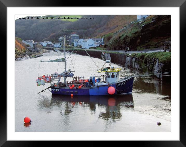 Boscastle Framed Mounted Print by Kate Small