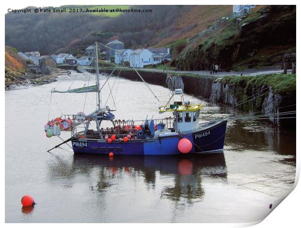 Boscastle Print by Kate Small