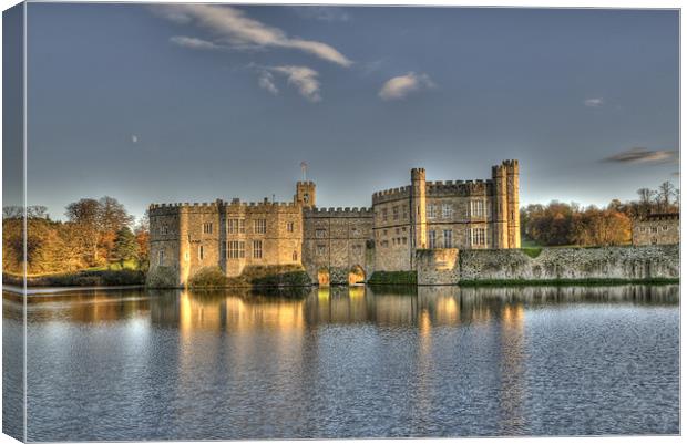 Late Afternoon at Leeds Castle Canvas Print by Chris Thaxter