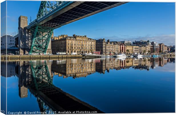 Newcastle Quayside Canvas Print by David Pringle