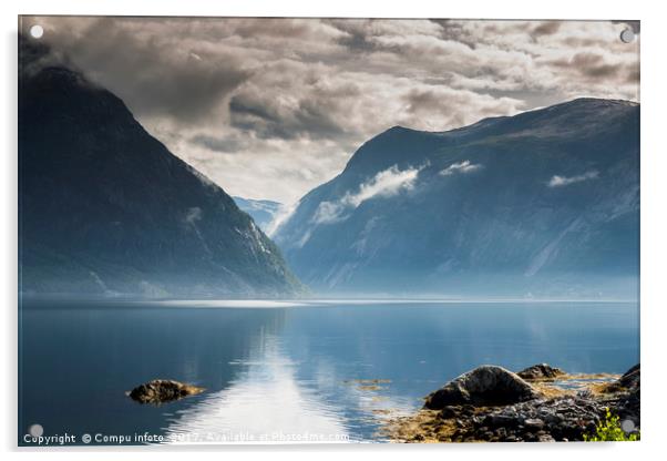 eidfjord norway Acrylic by Chris Willemsen