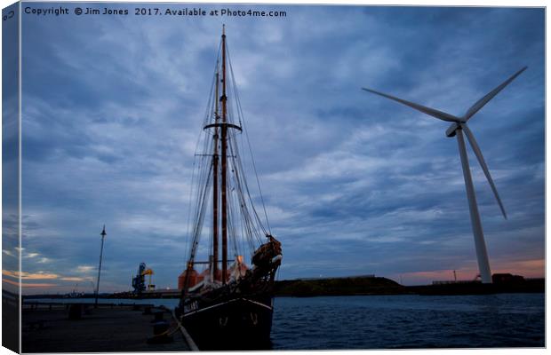 Powered by Wind Canvas Print by Jim Jones