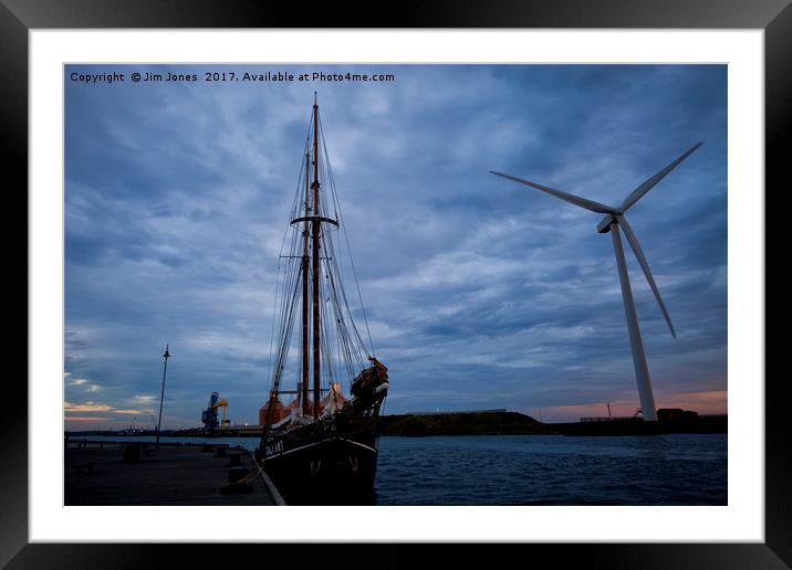 Powered by Wind Framed Mounted Print by Jim Jones
