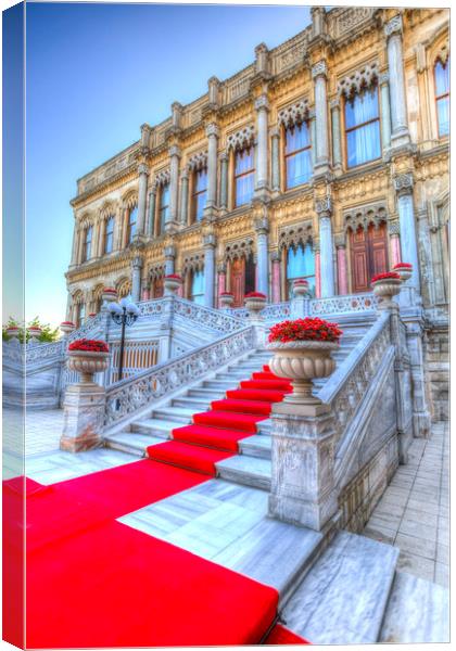 Ciragan Palace Istanbul  Canvas Print by David Pyatt