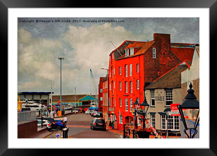 poole Quay Framed Mounted Print by Heaven's Gift xxx68