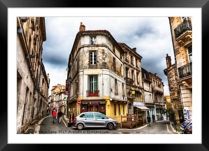 Les Rues d'Angouleme Framed Mounted Print by Trevor Camp