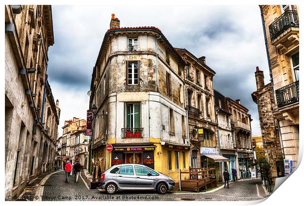 Les Rues d'Angouleme Print by Trevor Camp