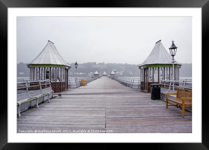 Garth Pier Framed Mounted Print by Svetlana Sewell