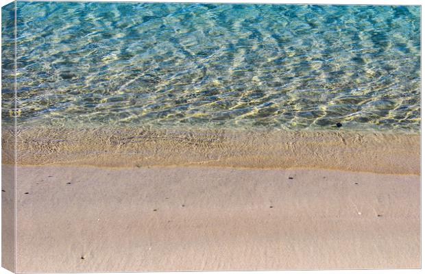 Puerto Pollensa Seashore Canvas Print by Lorraine Terry