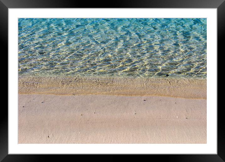 Puerto Pollensa Seashore Framed Mounted Print by Lorraine Terry