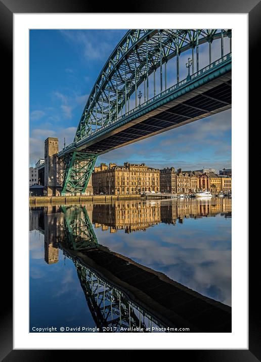 Newcastle City Marina Framed Mounted Print by David Pringle