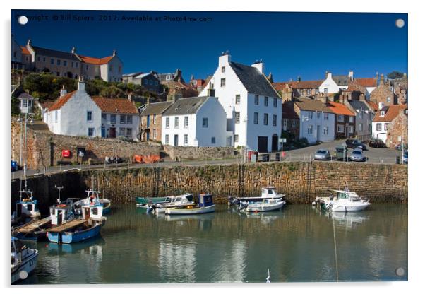 Crail Harbour, Fife, Scotland Acrylic by Bill Spiers