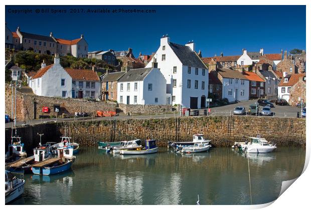 Crail Harbour, Fife, Scotland Print by Bill Spiers
