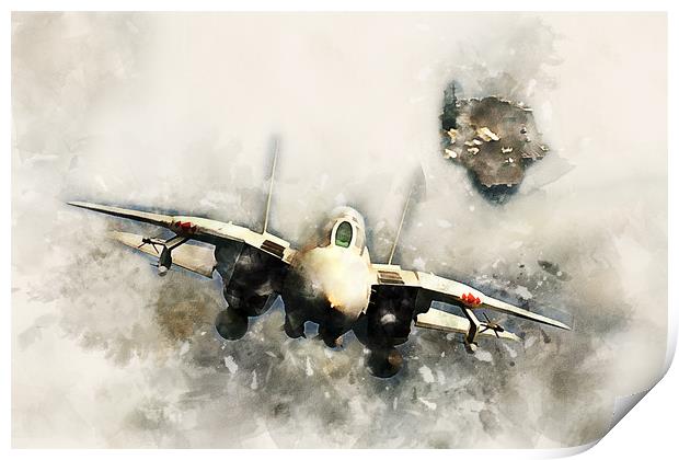 VF-102 F-14 Tomcat - Painting Print by J Biggadike