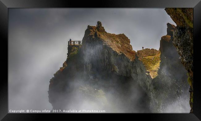 people on the pico arieiro on madeira island Framed Print by Chris Willemsen