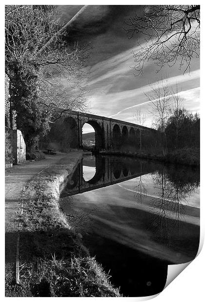 Uppermill Viaduct Print by Jeni Harney