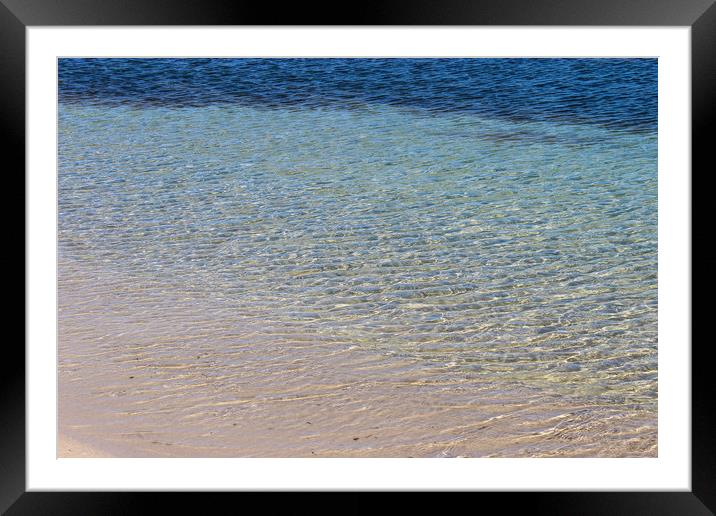 Puerto Pollensa seashore Framed Mounted Print by Lorraine Terry