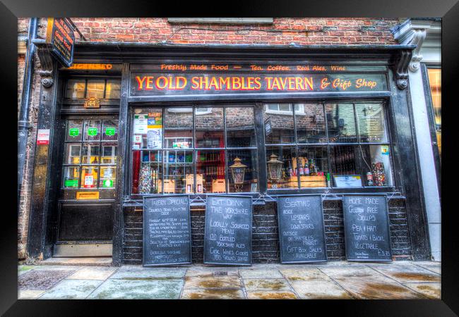Ye Old Shambles Tavern York Framed Print by David Pyatt